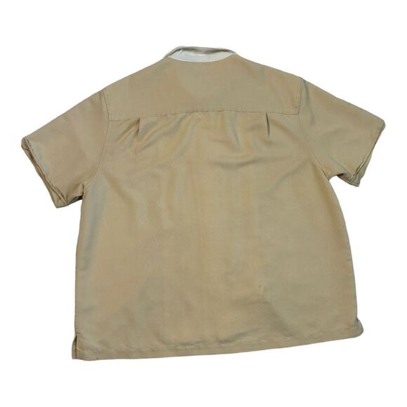 Cubavera Hawaiian Havana Shirt Polyester Rayon Short Sleeve Mens Size XXL - Picture 11 of 15